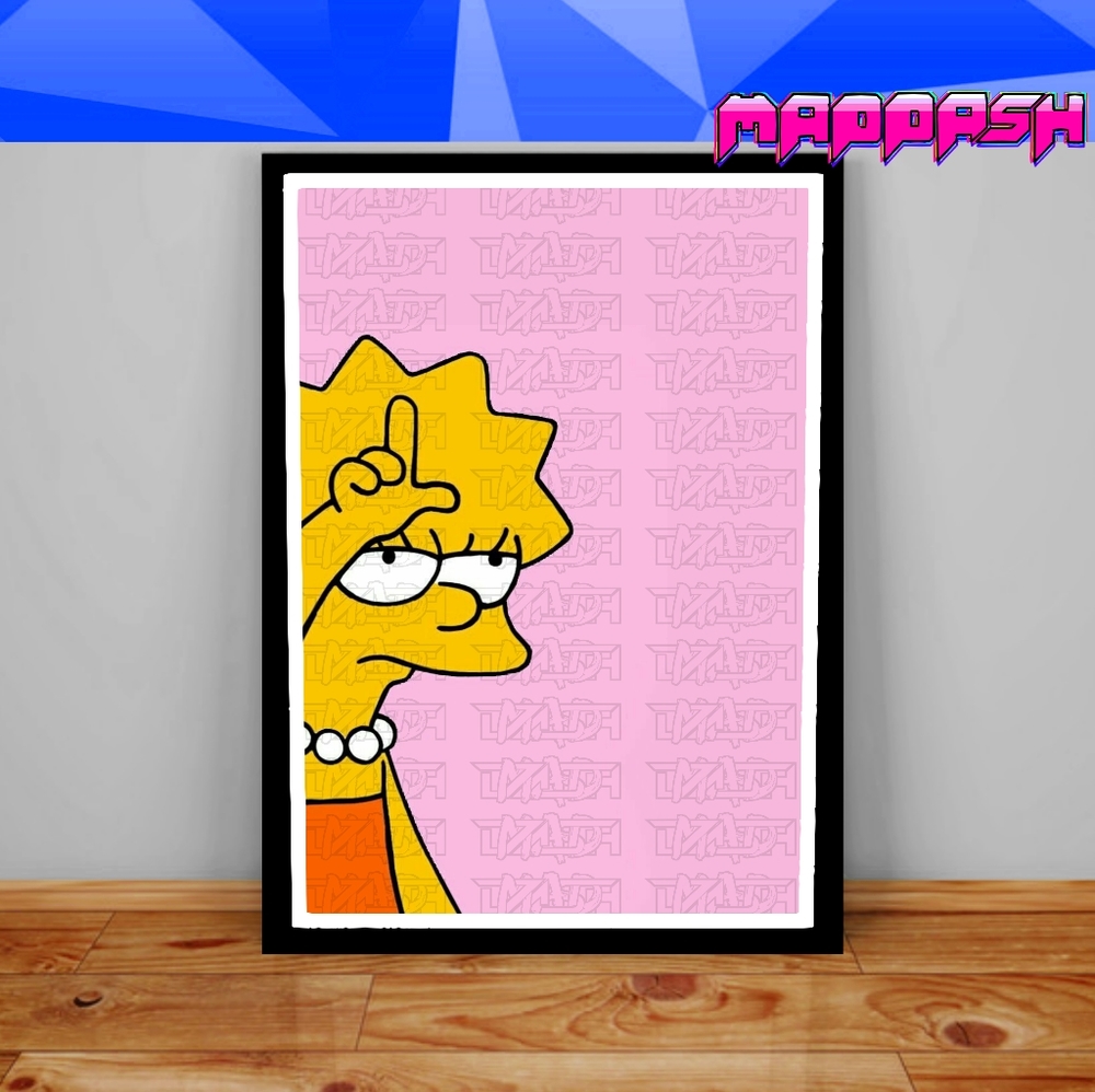Custom Lisa Simpson Loser Aesthetic Wall Decor Print Poster